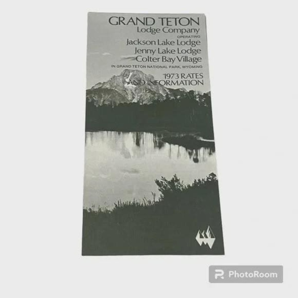 Grand Teton Lodge Company 1973 Rates and Information Vintage Travel Brochure